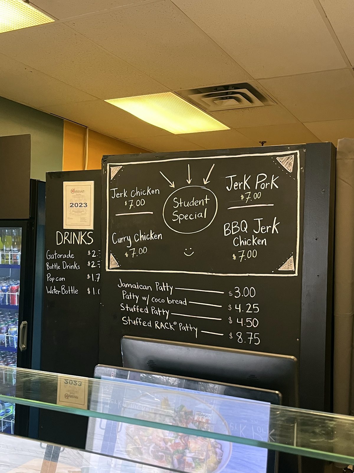 Spice Rack menu board