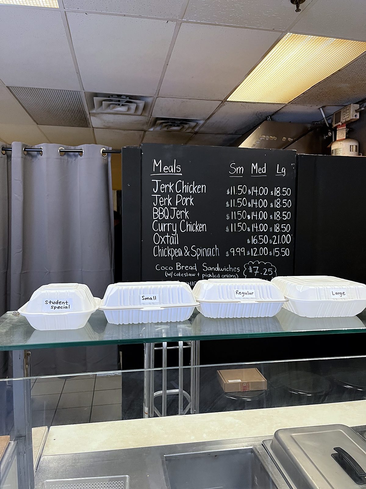Takeout containers ready